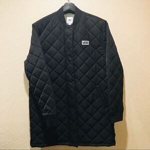 VANS Black quilted Bomber puffer jacket NWT XS